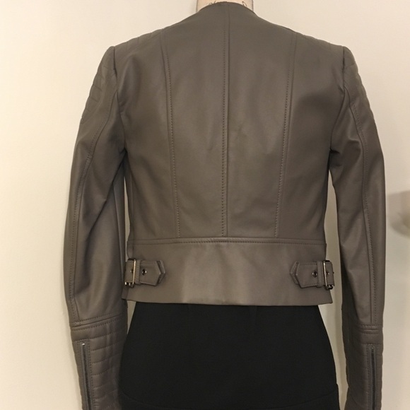 BCBG Maxazria Faux Leather Moto Jacket - Picture 4 of 7